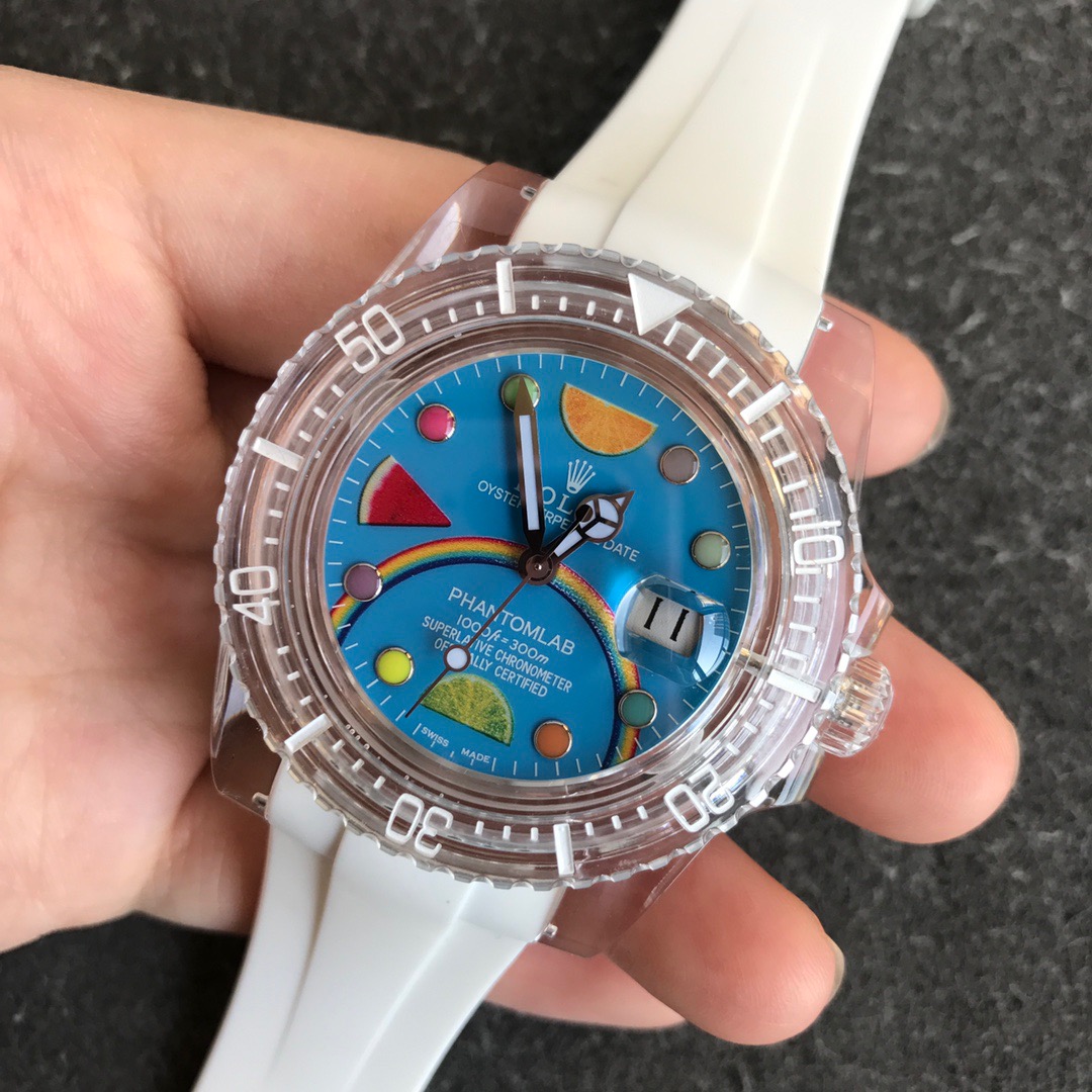 gr劳力士联名水晶系列3135蓝游丝全自动机械手表男士腕表40mm